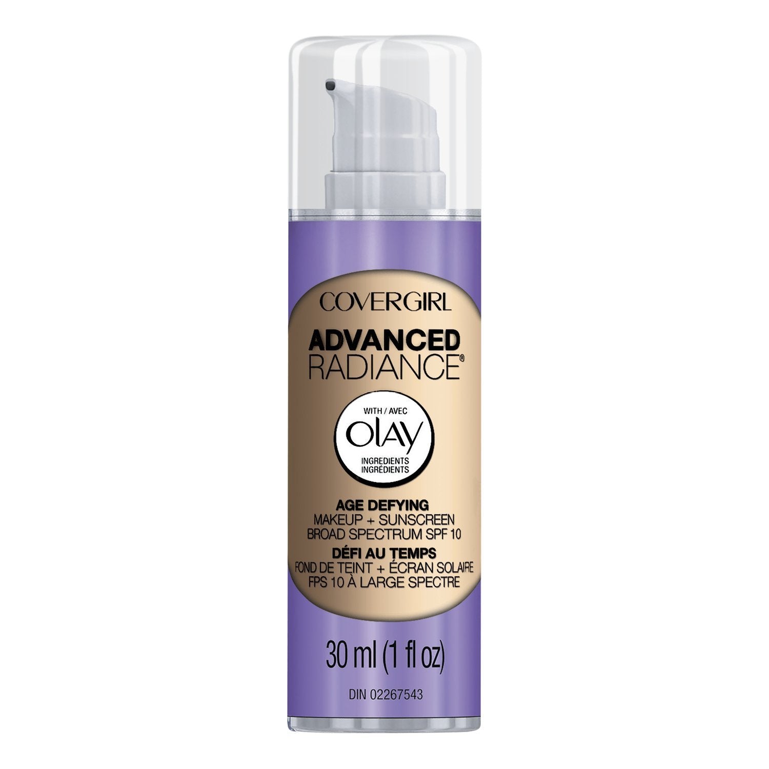 COVERGIRL Advanced Radiance Age Defying Foundation Makeup Medium Light, 1 oz